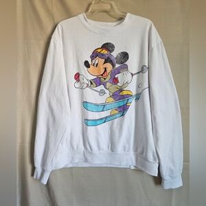 Disney Mickey Mouse White Sweatshirt